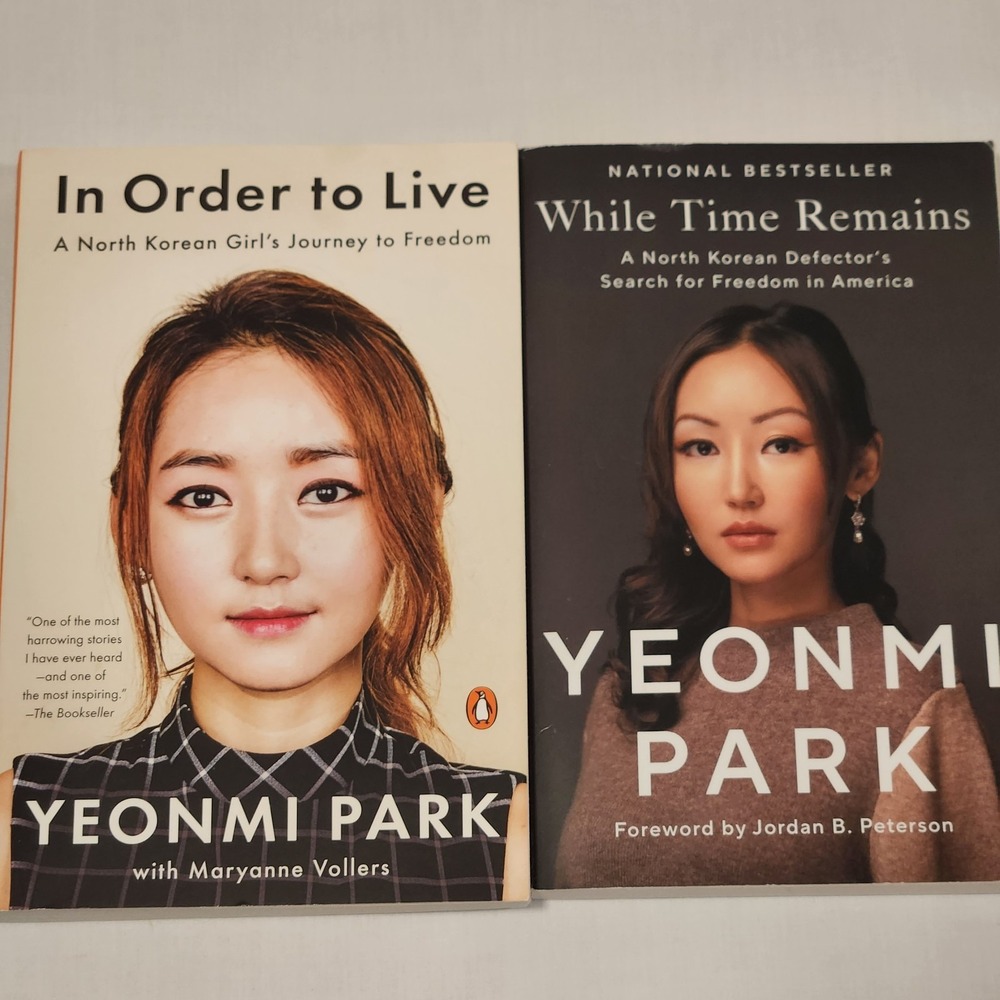 Yeonmi Park 2 BOOK SET - In Order to Live + While Time Remains‎ PAPERBACK